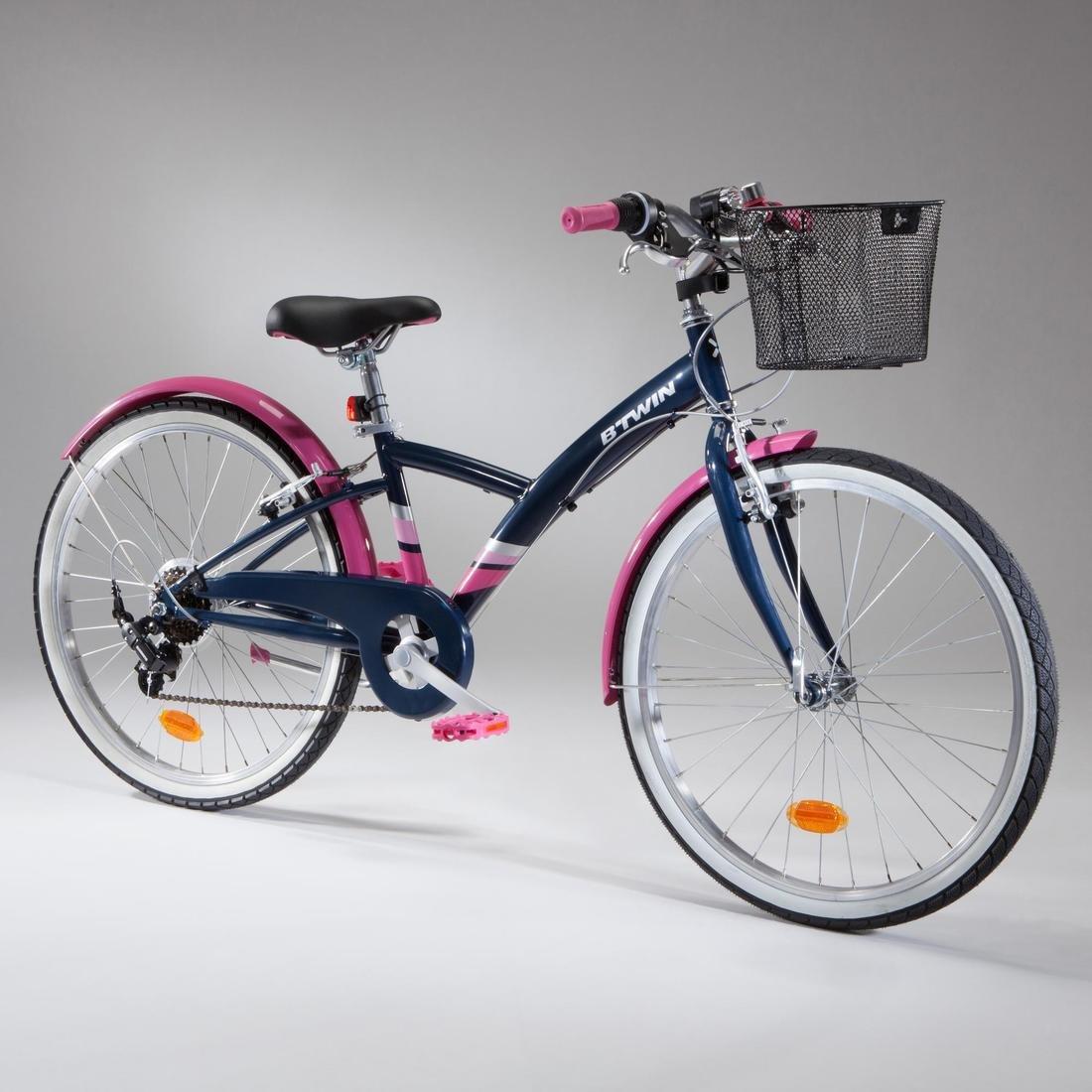 ORANGE 24 Inch KIDS HYBRID BIKE ORIGINAL 500 9-12 YEARS OLD - Blue/pink, No Color, large image number 2