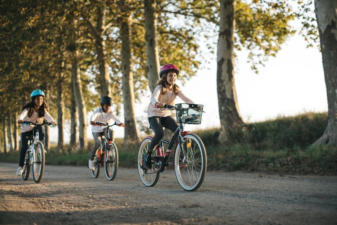 ORANGE 24 Inch KIDS HYBRID BIKE ORIGINAL 500 9-12 YEARS OLD - Blue/pink, No Color, large image number 12