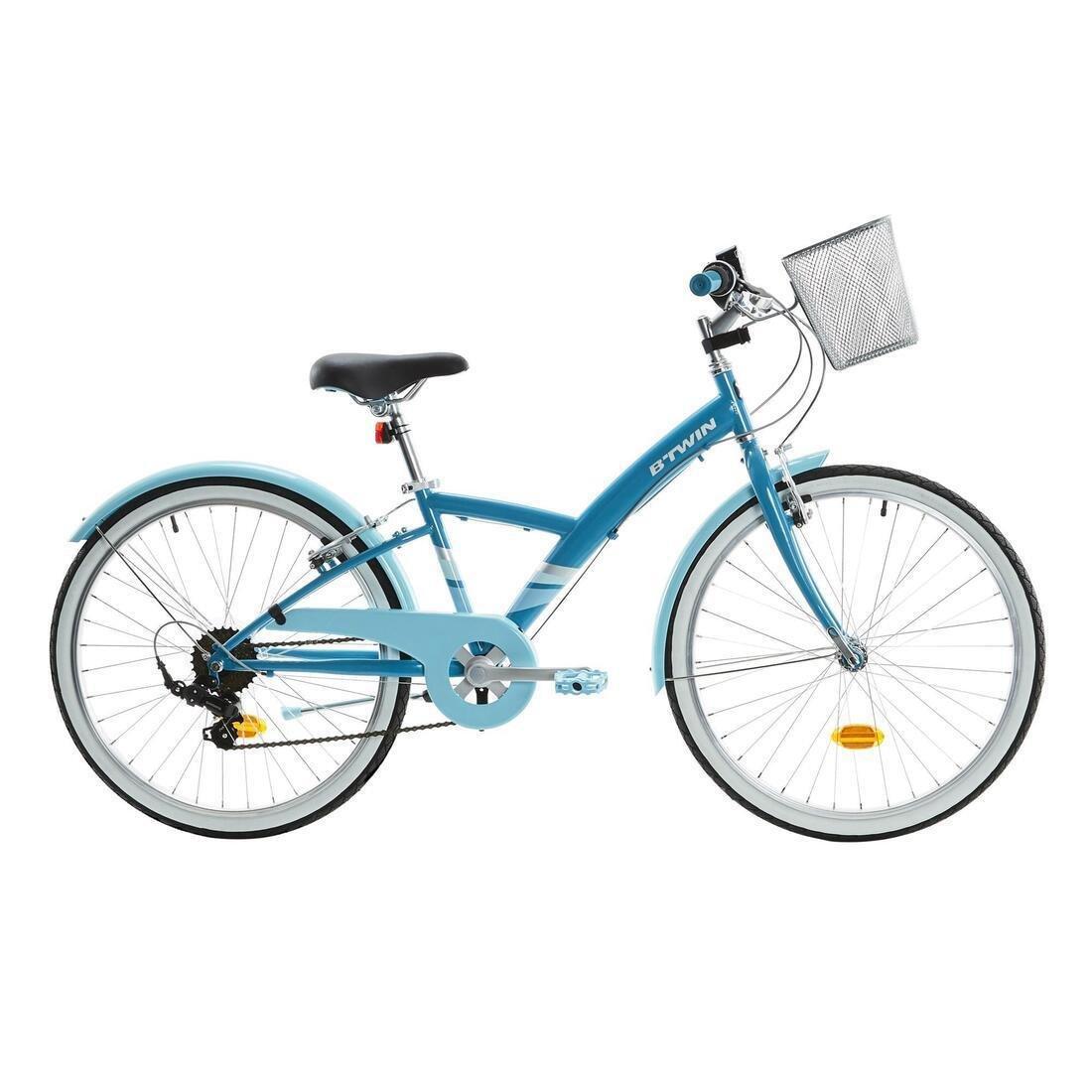 ORANGE 24 Inch KIDS HYBRID BIKE ORIGINAL 500 9-12 YEARS OLD - Blue/pink, No Color, large image number 14