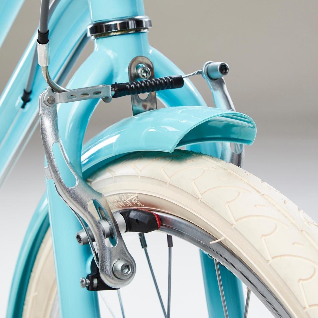 Unisex Kids 24 City Bike Elops 500, Blue, No Color, large image number 2