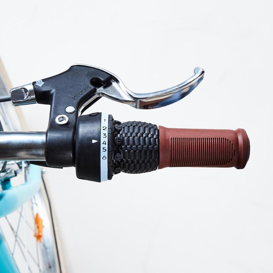 Unisex Kids 24 City Bike Elops 500, Blue, No Color, large image number 3