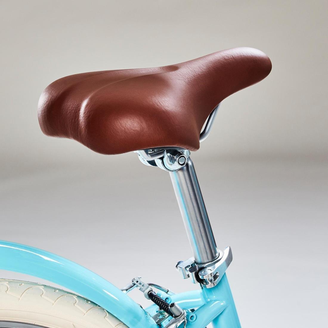 Unisex Kids 24 City Bike Elops 500, Blue, No Color, large image number 5