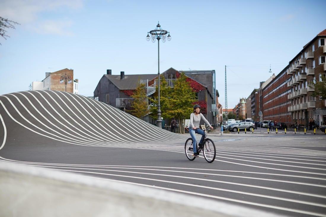 Elops 100 Low Frame City Bike, Black, No Color, medium