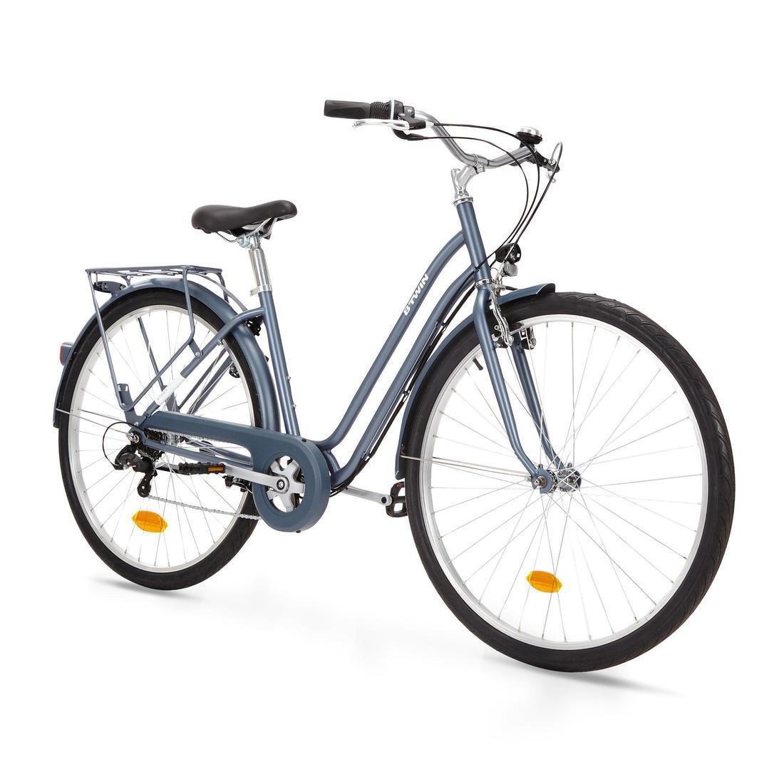 Elops 120 Low Frame City Bike, Grey, No Color, large image number 1