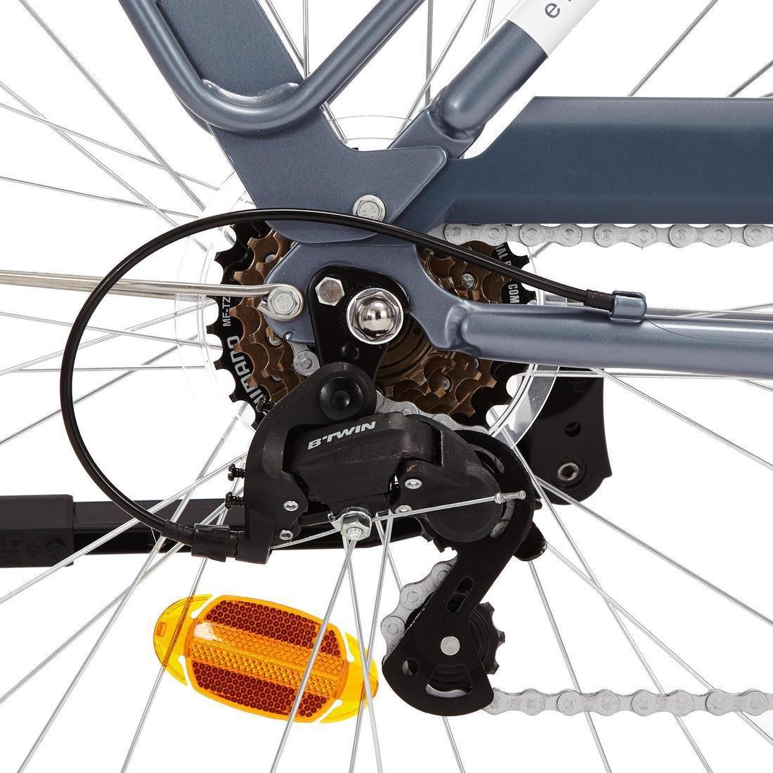 Elops 120 Low Frame City Bike, Grey, No Color, large image number 3