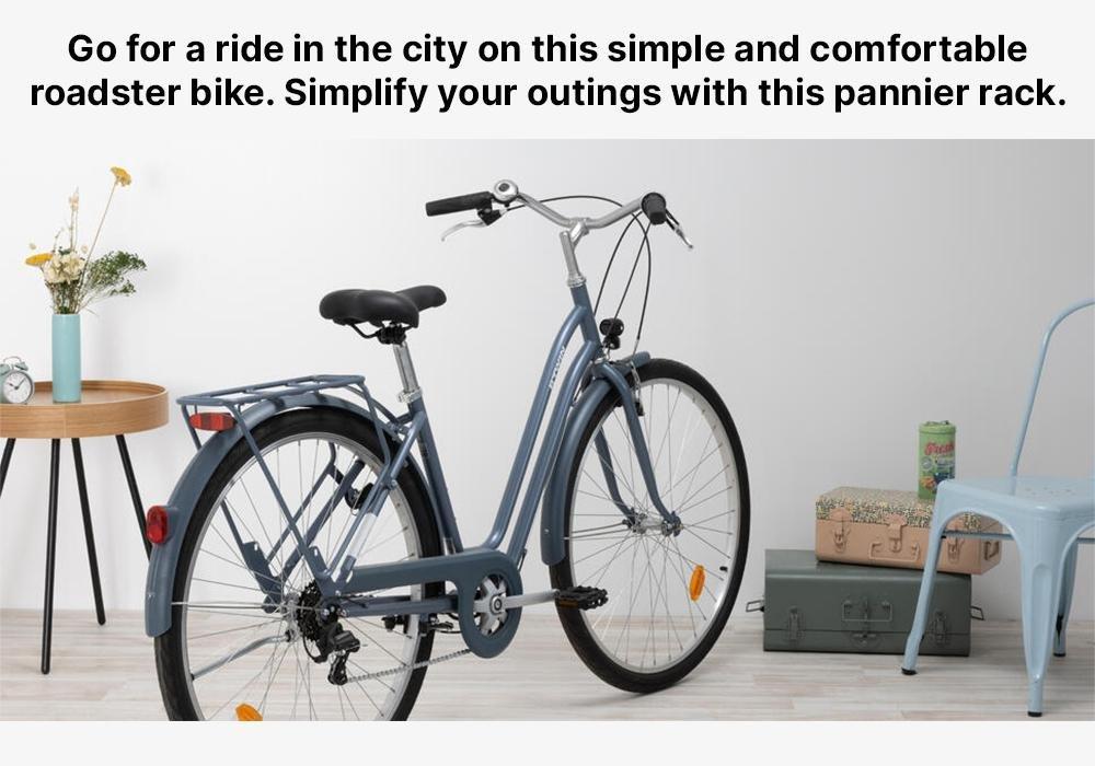 Elops 120 Low Frame City Bike, Grey, No Color, medium