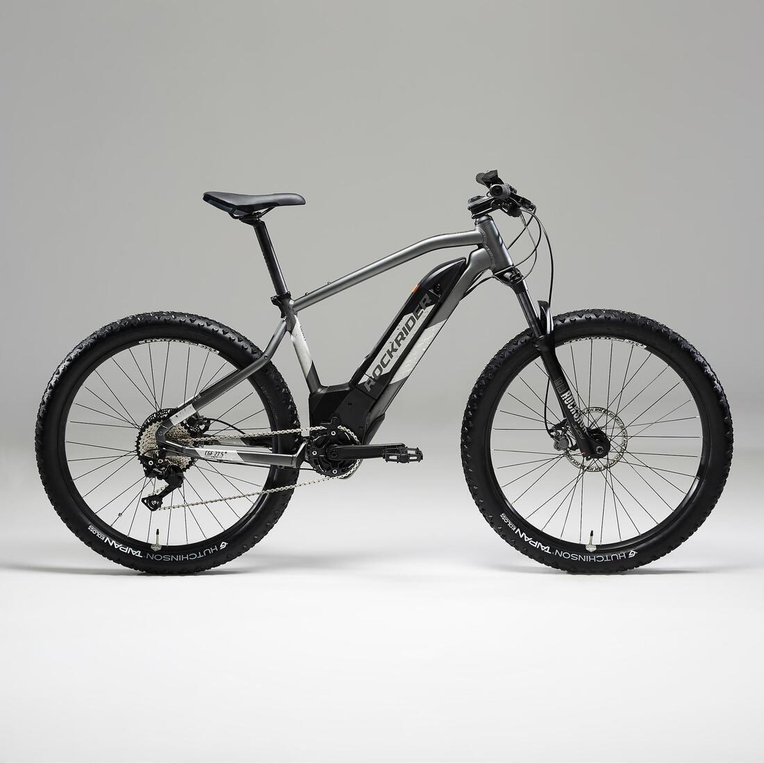 ROCKRIDER - Electric Mountain Bike - 27.5+ Inch E-St 900, Grey