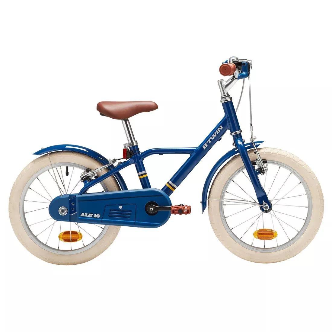 BRIGHT RED Kids' 16-inch, chain guard, easy-braking bike, red, No Color, large image number 1