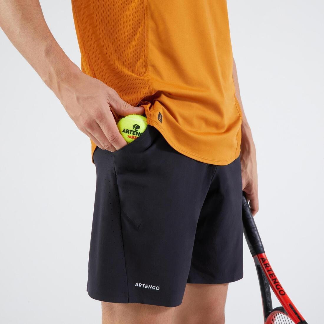 Mens Tennis Shorts Tsh 900 Light, Black, , large