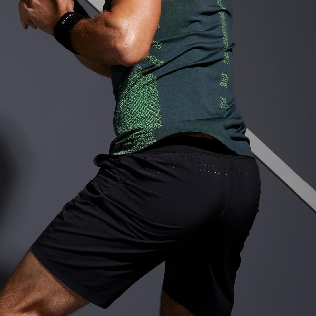 Mens Tennis Shorts Tsh 900 Light, Black, No Color, large image number 4