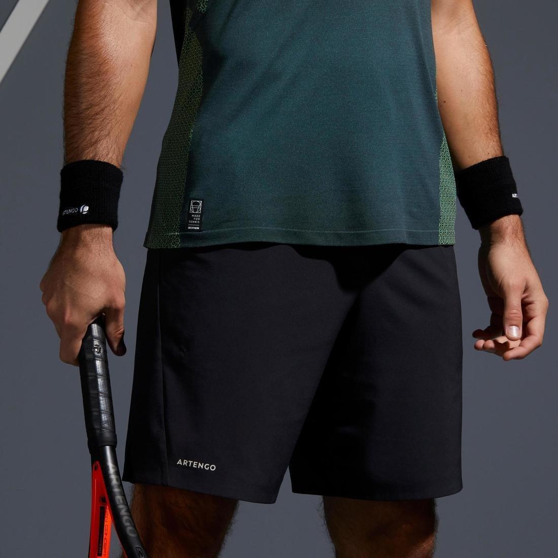 Mens Tennis Shorts Tsh 900 Light, Black, No Color, large image number 6