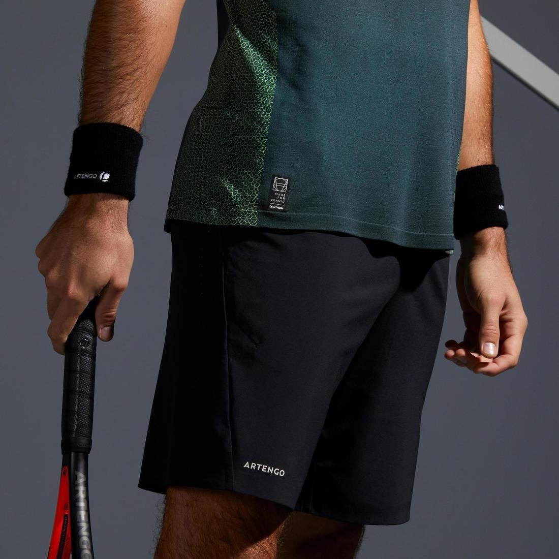 Mens Tennis Shorts Tsh 900 Light, Black, No Color, large image number 7