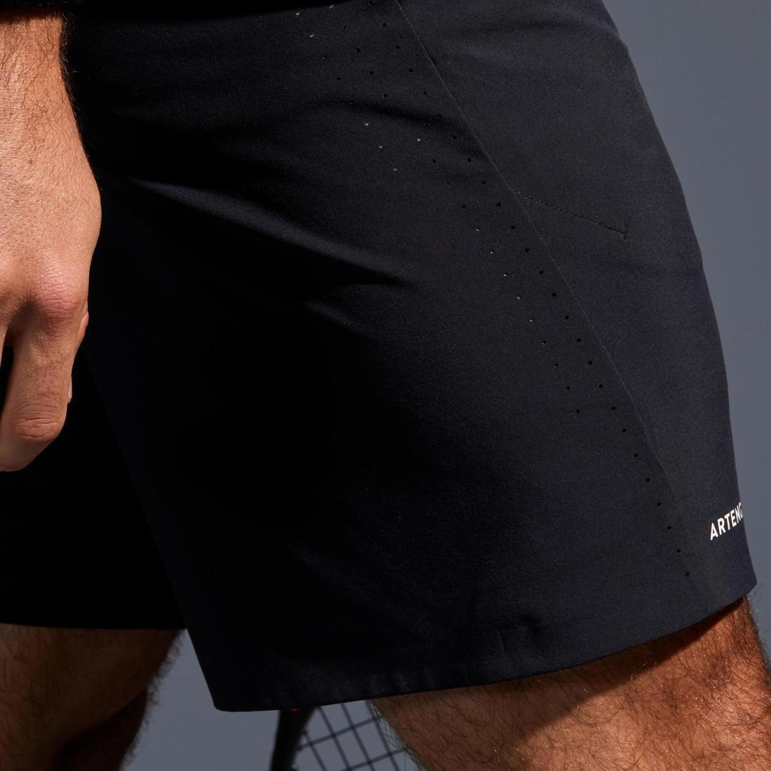Mens Tennis Shorts Tsh 900 Light, Black, No Color, large image number 9