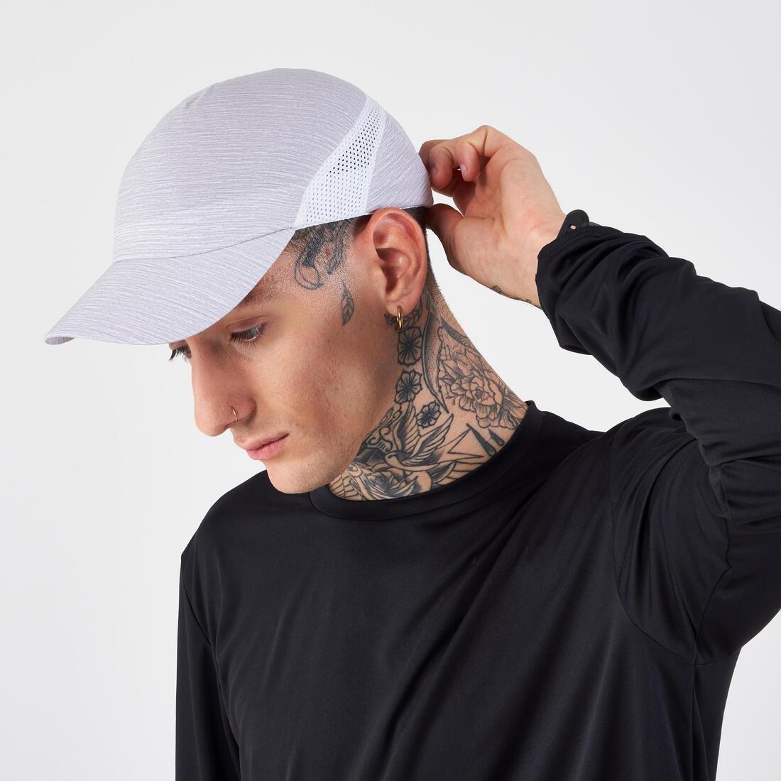 Unisex Running Adjustable Cap, White, No Color, large image number 9