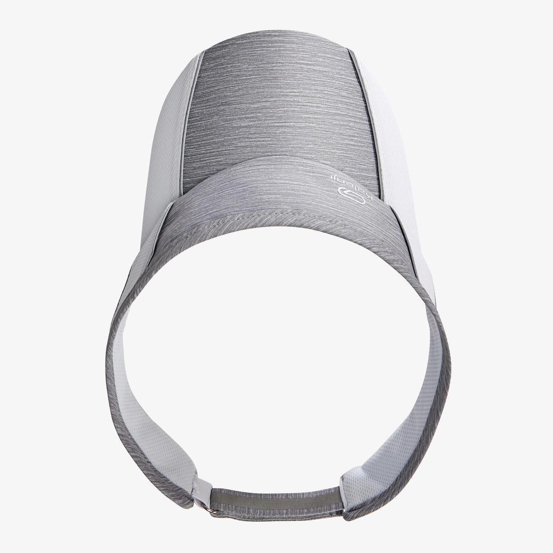 Unisex Running Visor Adjustable Head, Grey, No Color, large image number 8