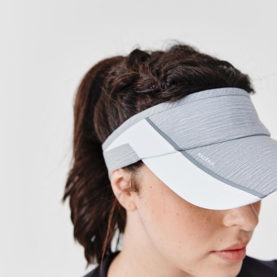 Unisex Running Visor Adjustable Head, Grey, No Color, large image number 11