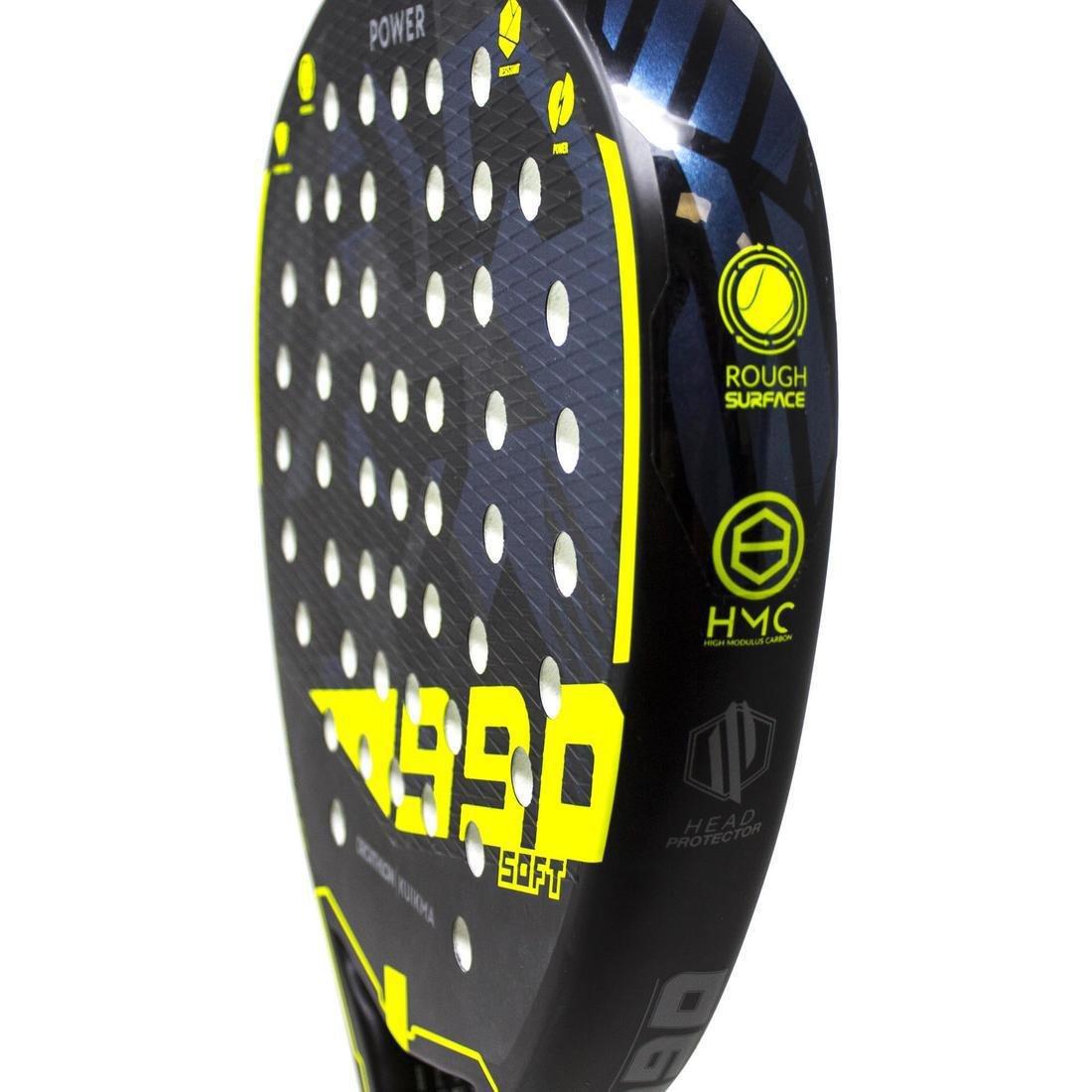 Adult Padel Racket Pr 990 Power Soft, Yellow, No Color, large image number 5