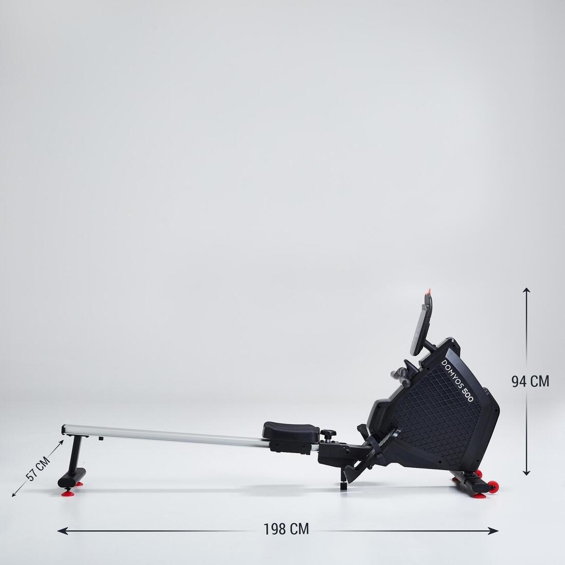 Smart Rowing Machine 500, Black, No Color, large image number 2