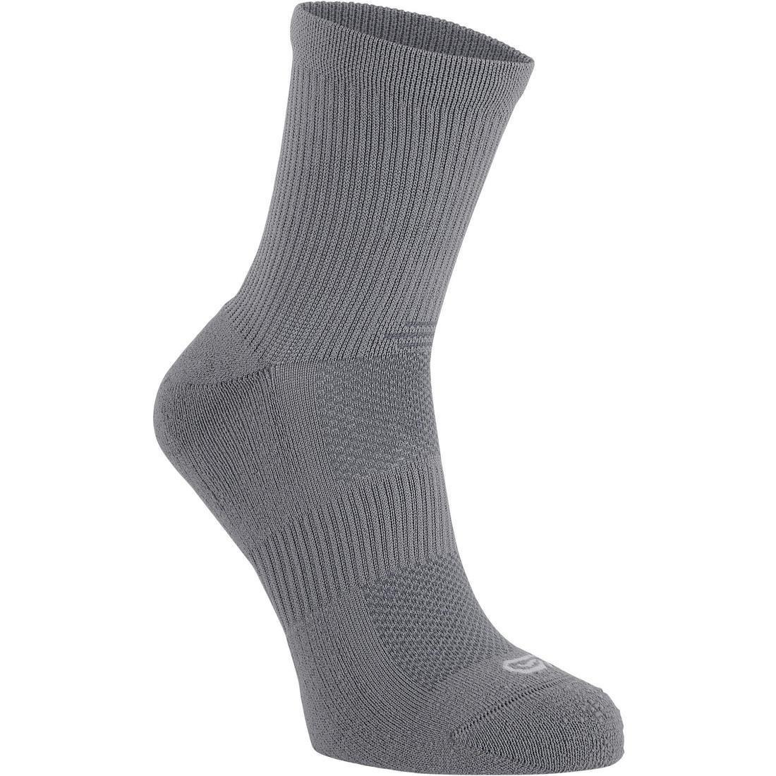 Running Comfortable Mid Height Socks - 2-Pack, Black, No Color, large image number 1