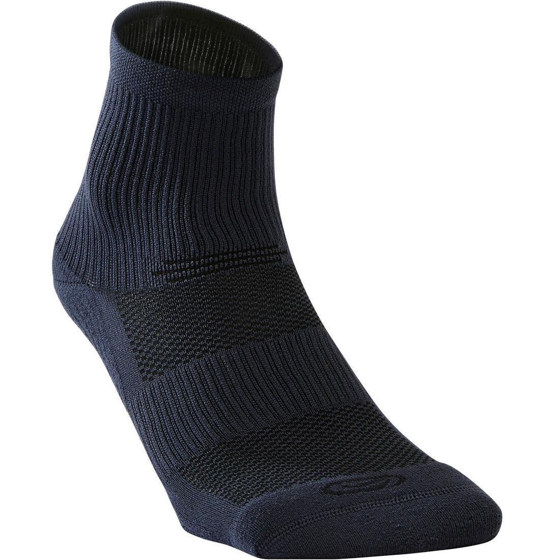 Running Comfortable Mid Height Socks - 2-Pack, Black, No Color, large image number 6