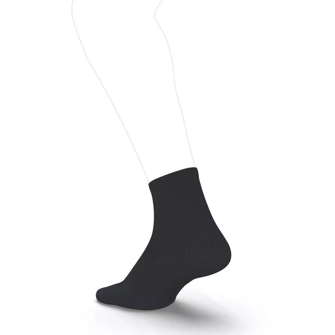 Running Comfortable Mid Height Socks - 2-Pack, Black, No Color, large image number 8