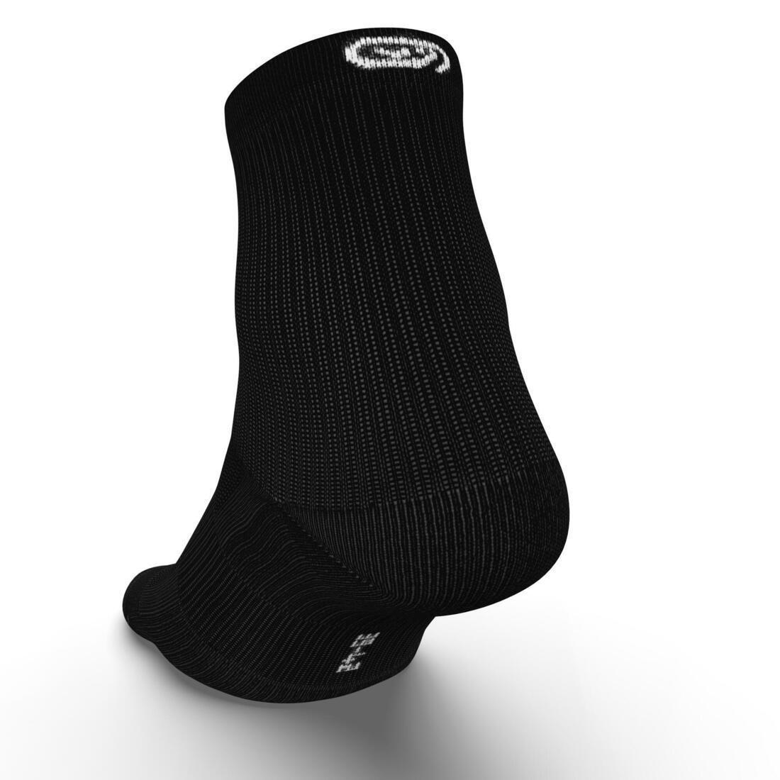 Running Comfortable Mid Height Socks - 2-Pack, Black, No Color, large image number 9