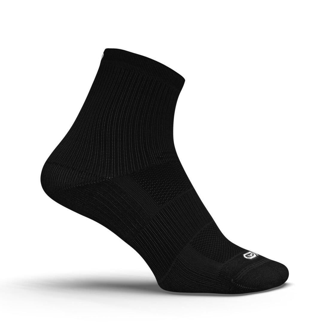Running Comfortable Mid Height Socks - 2-Pack, Black, No Color, large image number 13