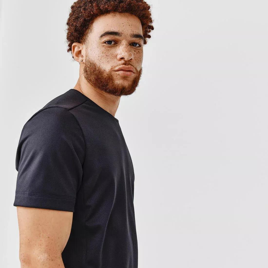 Mens Kalenji Dry Breathable Running T-Shirt, White, No Color, large image number 8