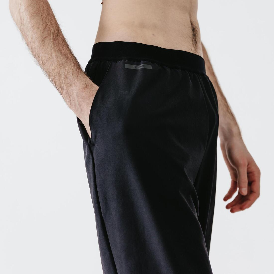 Mens Kalenji Dry Breathable Running Trousers , Black, , large image number 5
