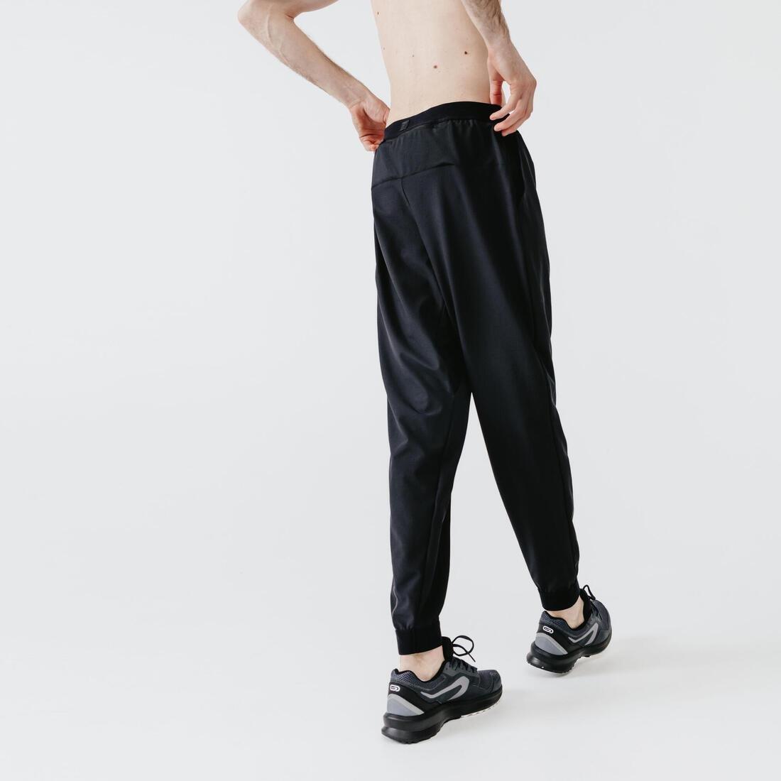 Mens Kalenji Dry Breathable Running Trousers , Black, , large image number 6