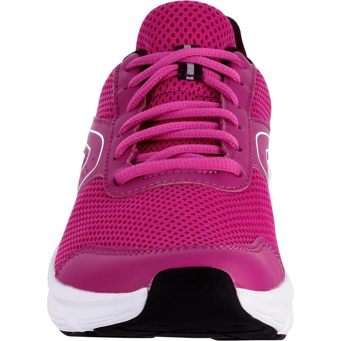 Womens Kalenji Run Cushion Running Shoes, Black, , large image number 6