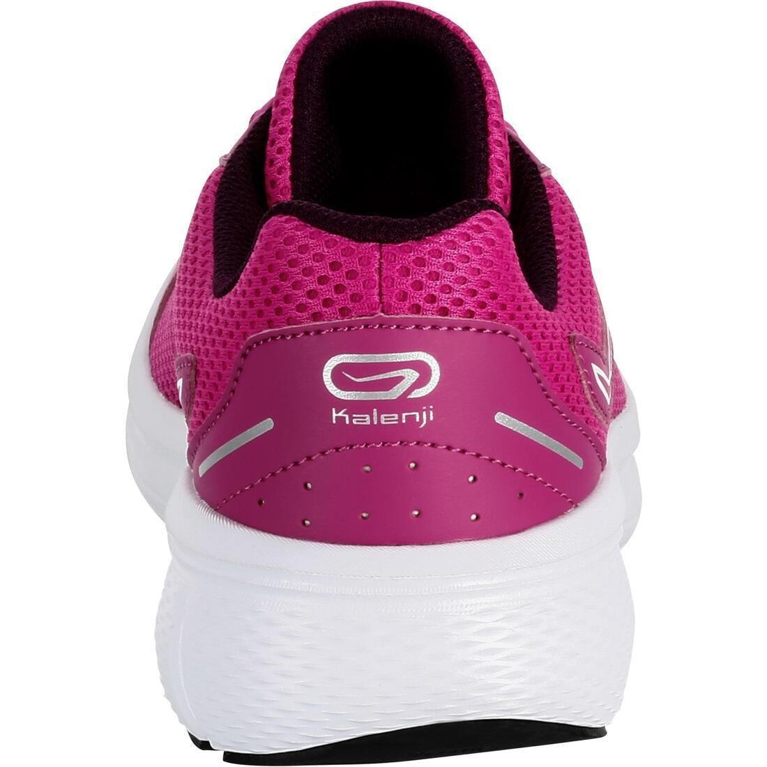 Womens Kalenji Run Cushion Running Shoes, Black, , large image number 8