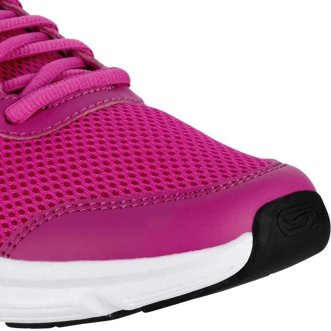 Womens Kalenji Run Cushion Running Shoes, Black, , large image number 13