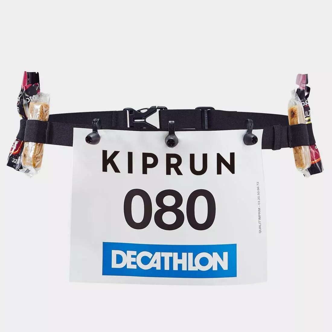 KIPRUN - Adult Race Number Running Belt, Black