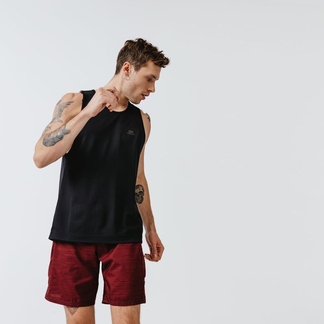 Mens Running Breathable Tank Top Dry, White, , large image number 14