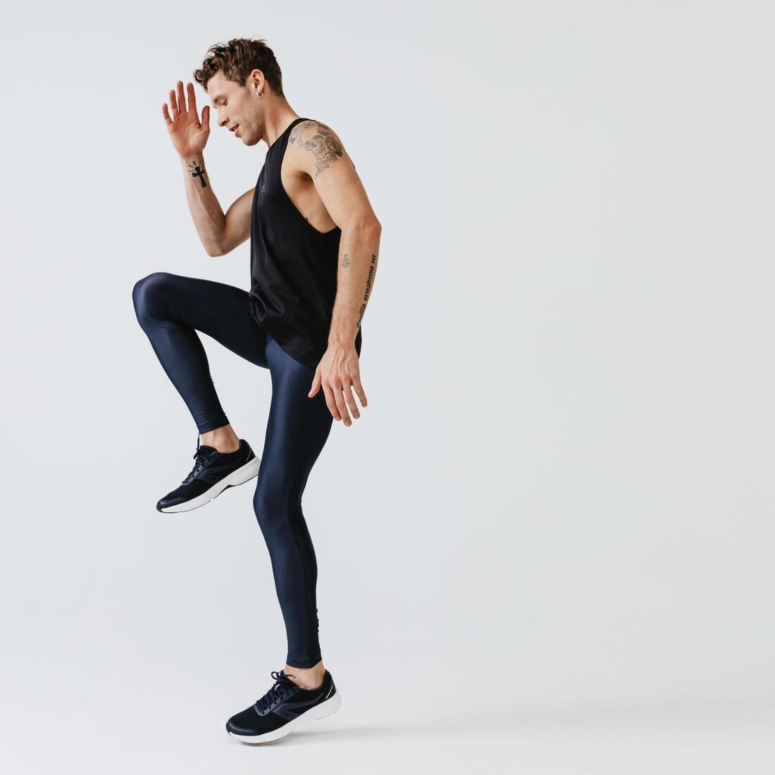 Mens Kalenji Dry Running Breathable Tank Top, Black, No Color, medium