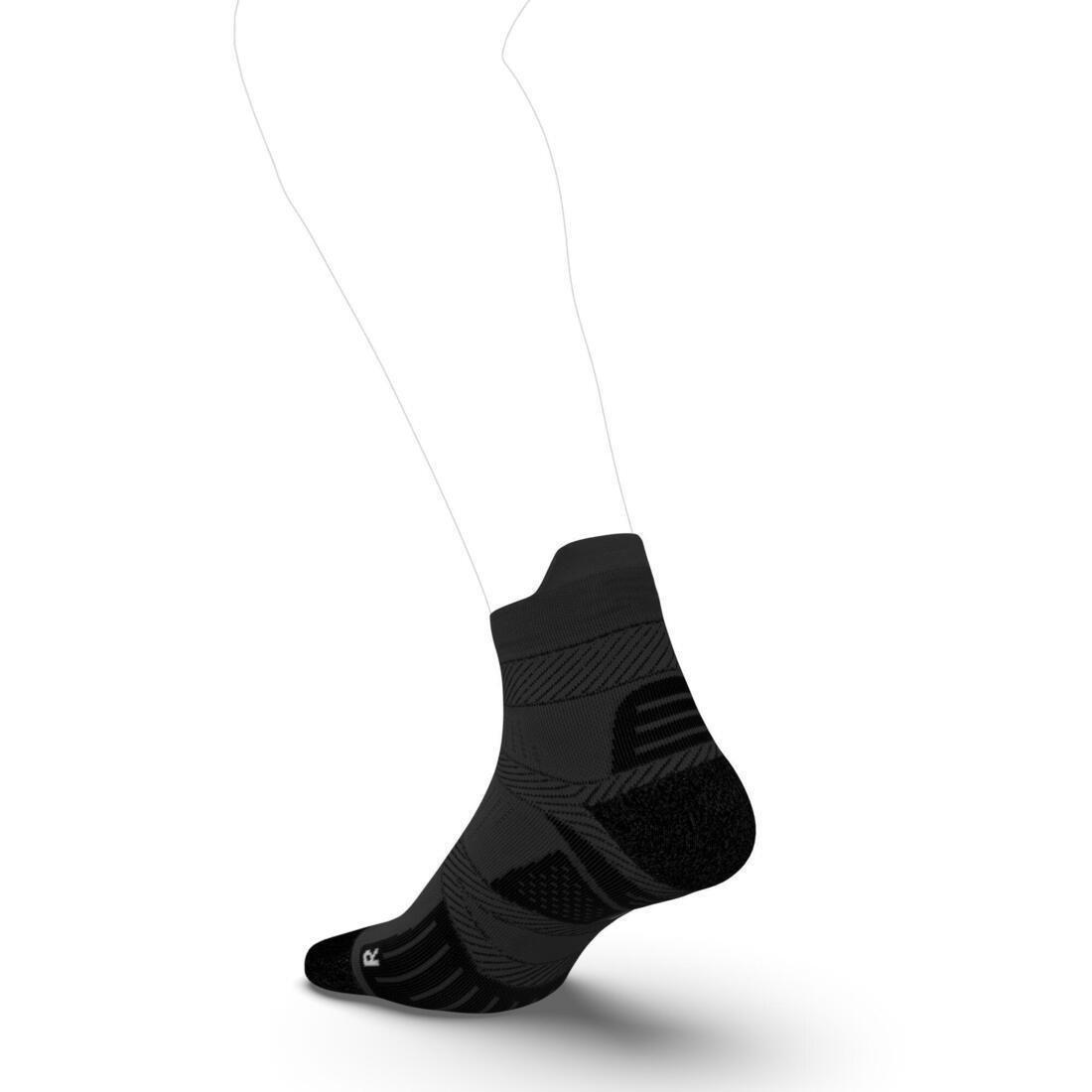 Running Socks With Fine Straps, Black, , large image number 5