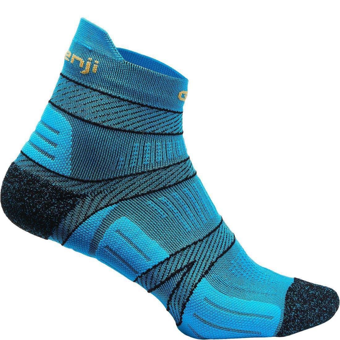 KIPRUN - Running Socks With Fine Straps, Black