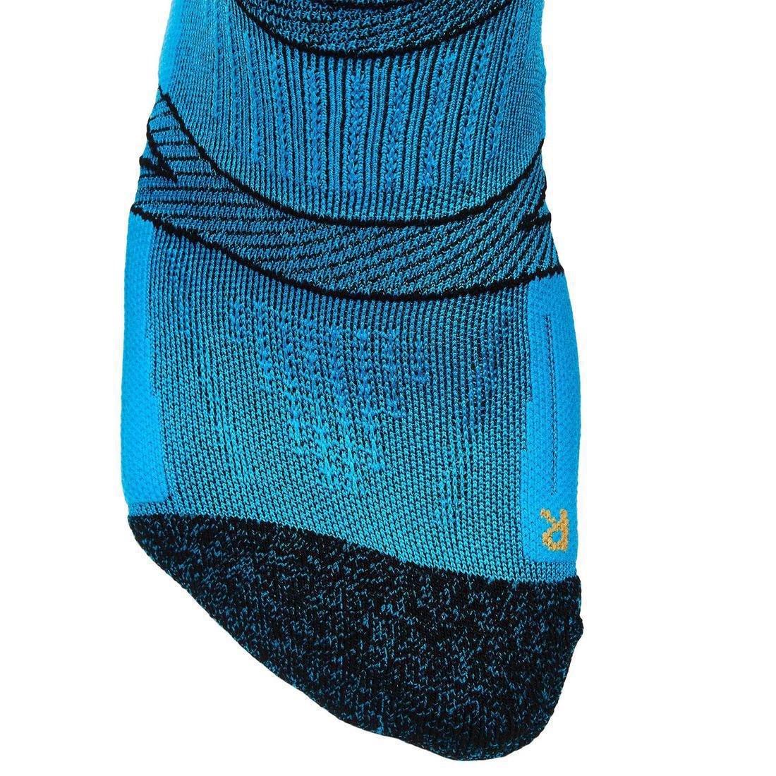 KIPRUN - Running Socks With Fine Straps, Black