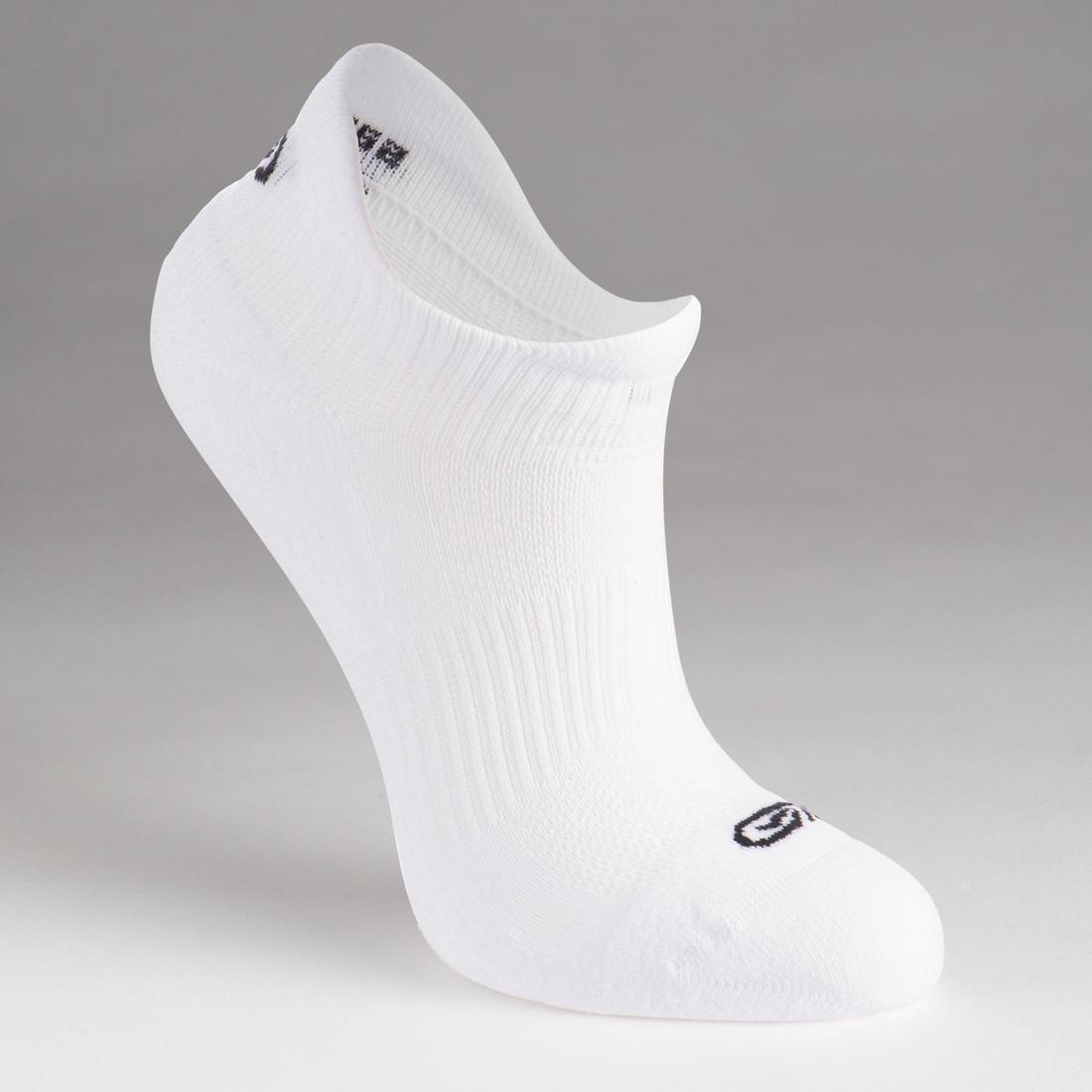 KIPRUN - Kids Invisible Athletics Socks Lot 2 Blanc Noir, Black