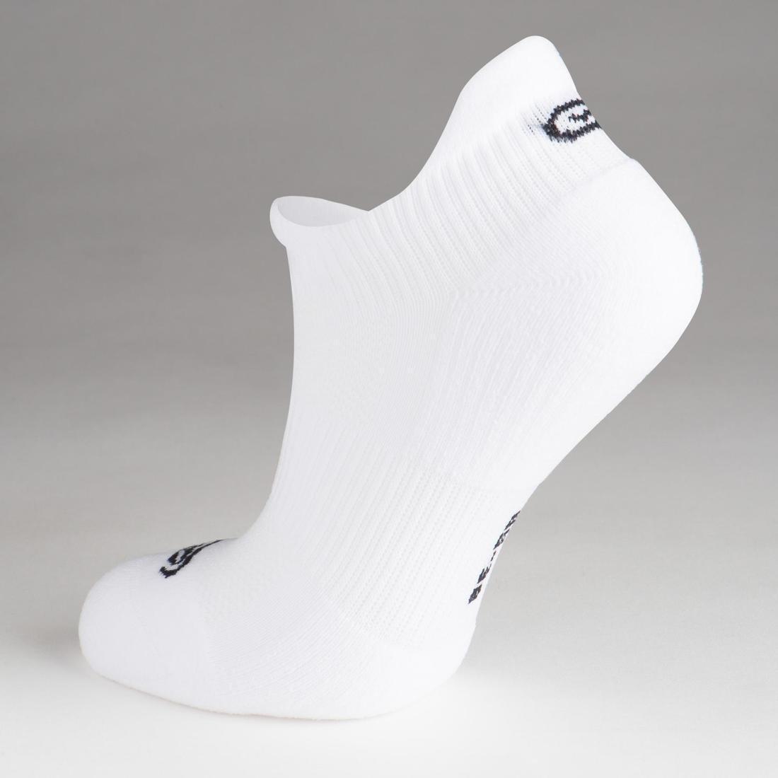 KIPRUN - Kids Invisible Athletics Socks Lot 2 Blanc Noir, Black