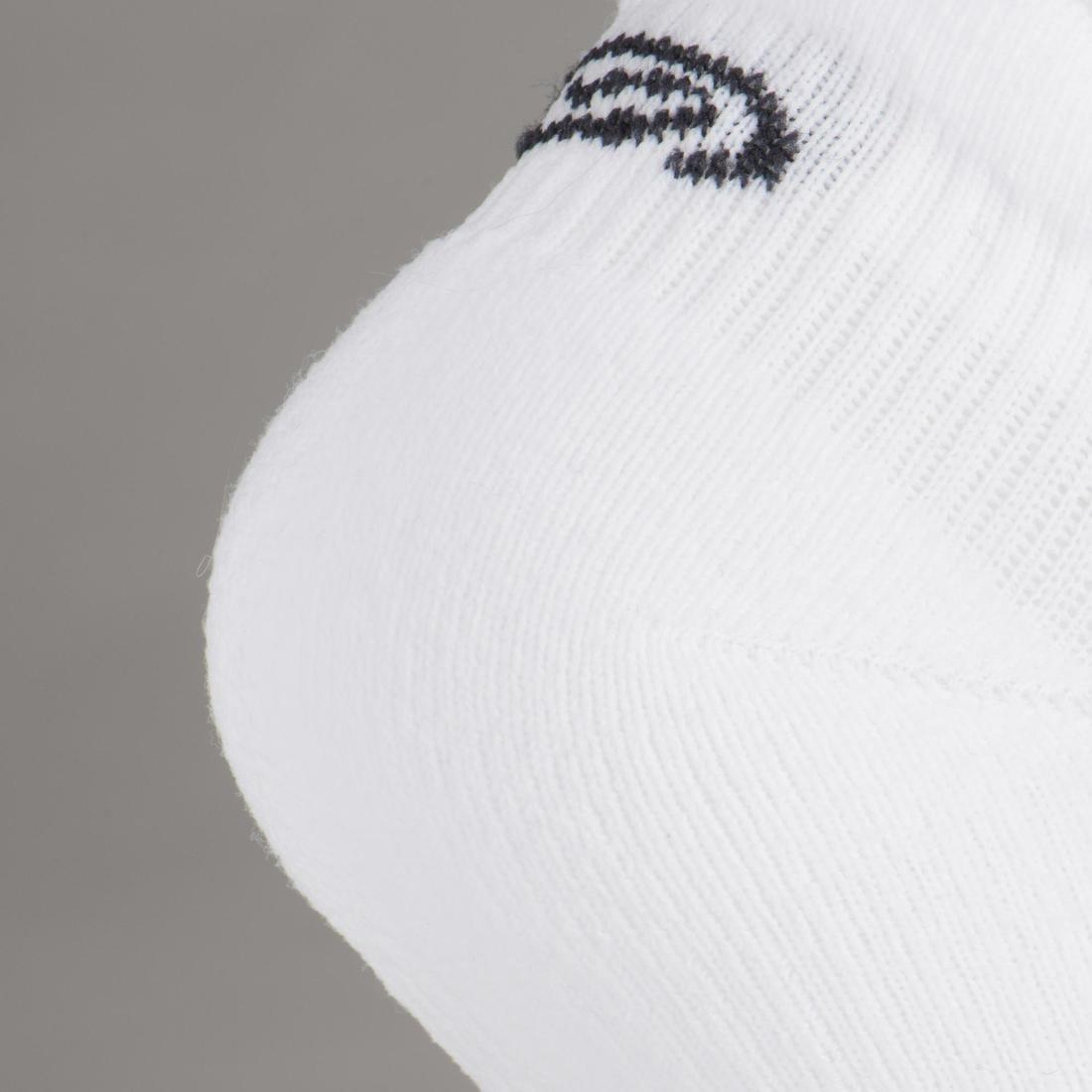 KIPRUN - Kids Invisible Athletics Socks Lot 2 Blanc Noir, Black