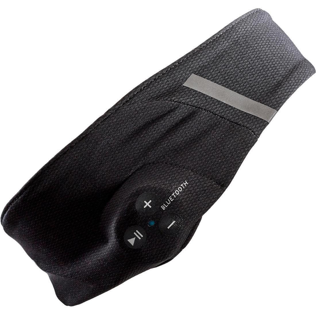 Kalenji Hb 500 Wireless Bluetooth Music Running Headband, Black, No Color, large image number 1