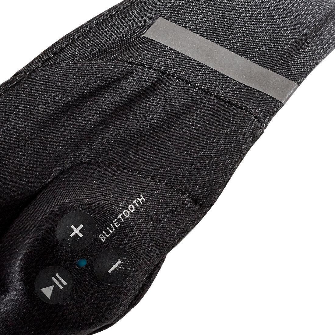 Kalenji Hb 500 Wireless Bluetooth Music Running Headband, Black, No Color, large image number 3