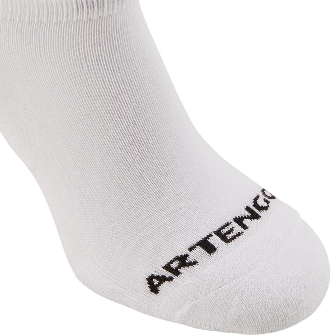 ARTENGO - Low Tennis Socks Rs 100 Tri-Pack, White