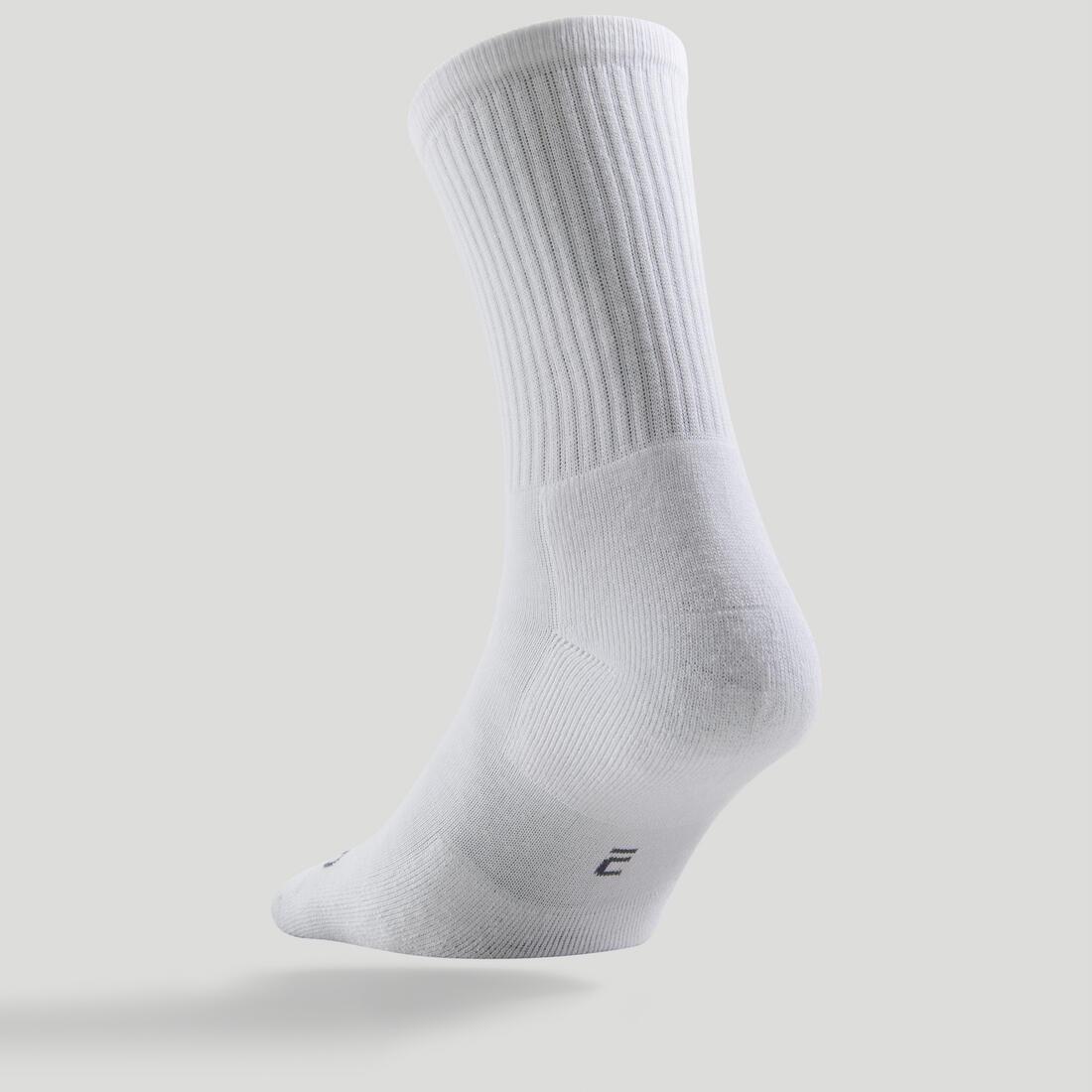 ARTENGO - High Sports Socks Rs 100 Tri-Pack, White