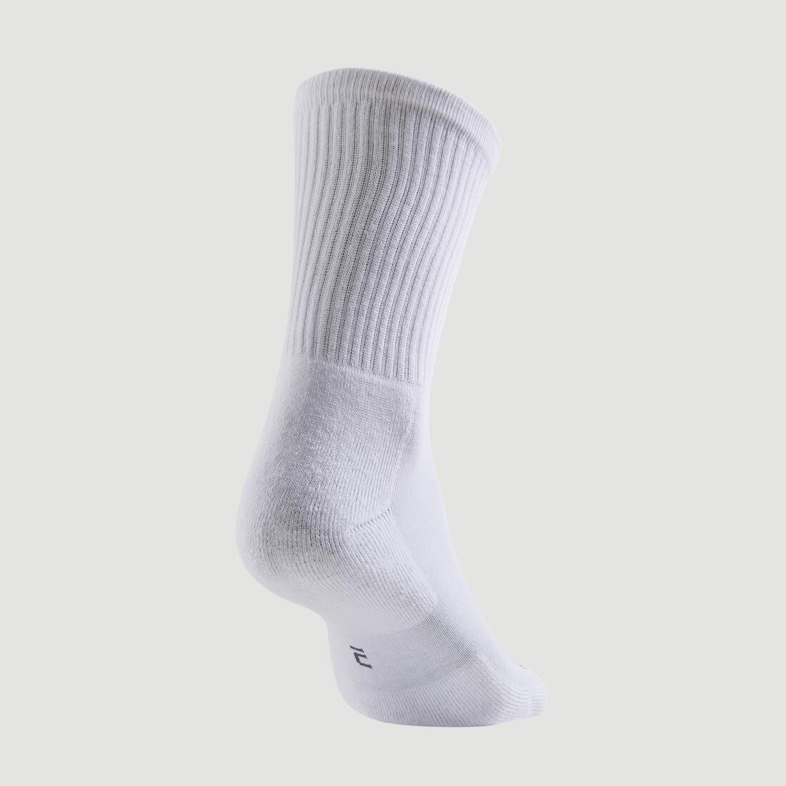 ARTENGO - High Sports Socks Rs 100 Tri-Pack, White