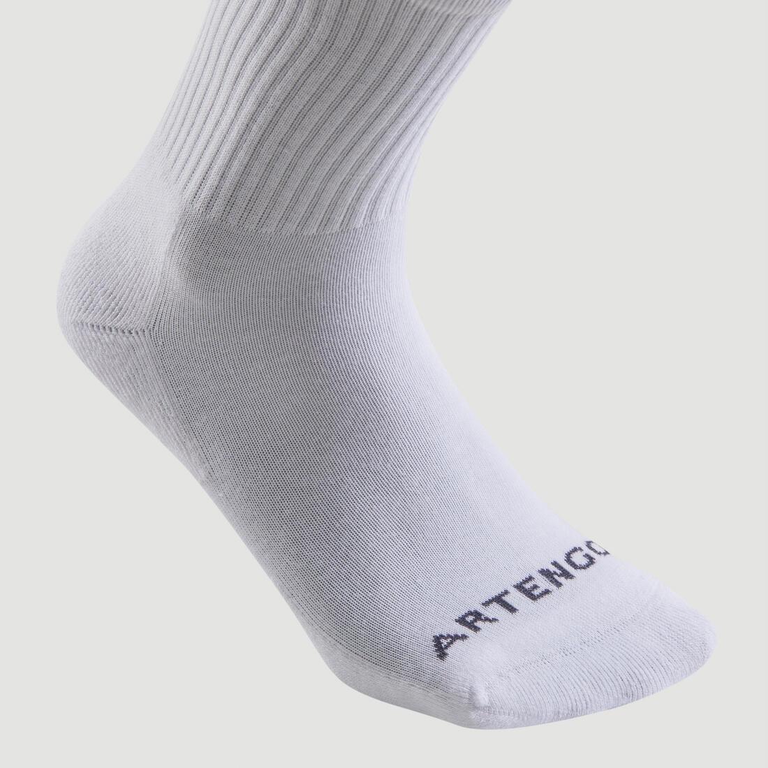 ARTENGO - High Sports Socks Rs 100 Tri-Pack, White