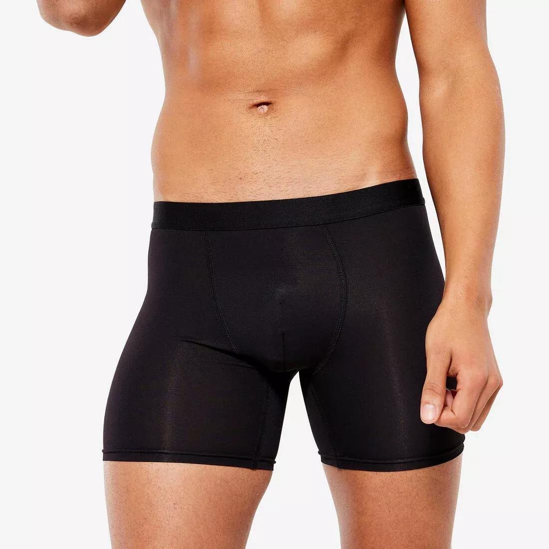 Mens Breathable Running Boxers, Black, , large image number 1