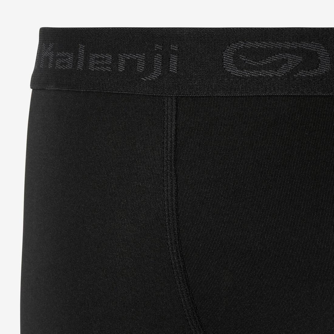 Mens Breathable Running Boxers, Black, No Color, medium